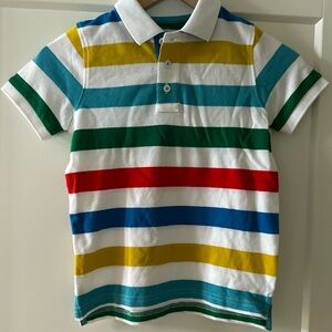Mini Boden Multicolor Striped Polo Shirt 6-7